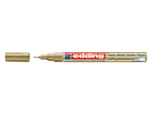 Viltstift Edding 780 Lakmarker Rond Goud/zilver 0.8mm Blister