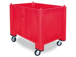 Stapelcontainer Pp Hxbxd 850X1200X800Mm 550 Liter 4Wielen Rood - 1