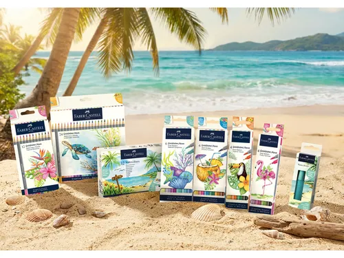 Duo aquarelmarker Faber-Castell Goldfaber kartonetui 4 stuks Tropical