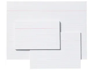 Systeemkaart Aurora 200x125mm lijn met rode koplijn 210gr wit 100 vel - 5