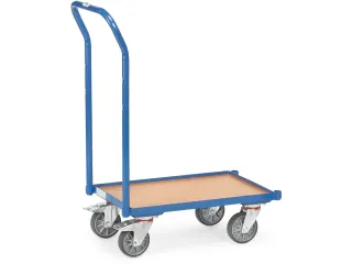 Eurobakken Rolplateau 135810 Hout 250kg 600x400mm Duwbeugel Ral5007 - 1