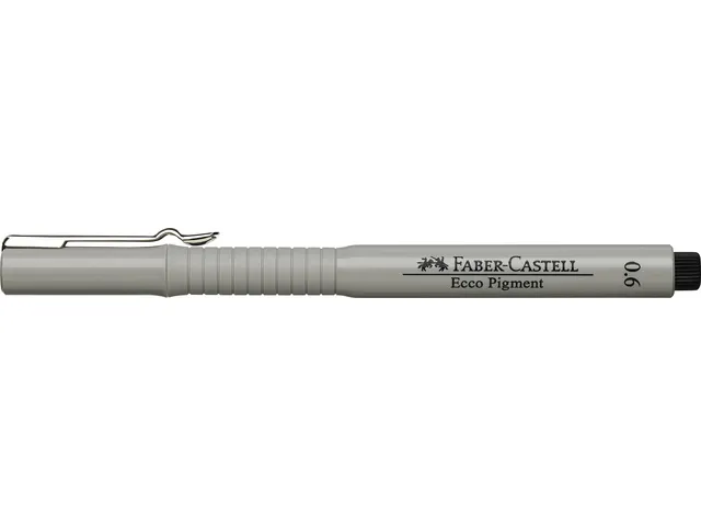Tekenpen Faber Castell Ecco Pigment 0.6Mm Zwart