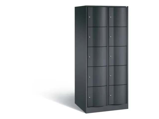 armoire multicases,corps RAL7021,face avant RAL7021