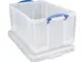 Really Useful Box accessoire onderstel uit staal, met wieltjes (diameter: 4,5 mm) uit zwarte PVC