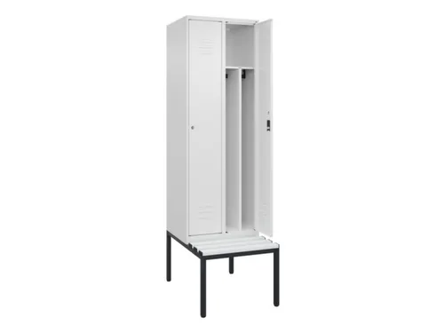 locker voor scheiding van kleding,HxBxD 2120x600x815mm,2vak