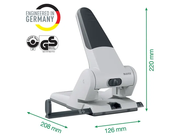 Perforator Leitz Heavy Duty 5180 2-gaats 65vel zilver