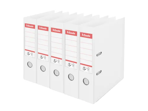 Ordner Esselte No.1 72mm PP 30% gerecycled folie Multipack wit 5 stuks