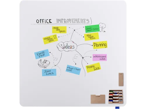 Whiteboard Frameloos ESSENCE 119.5x119.5cm