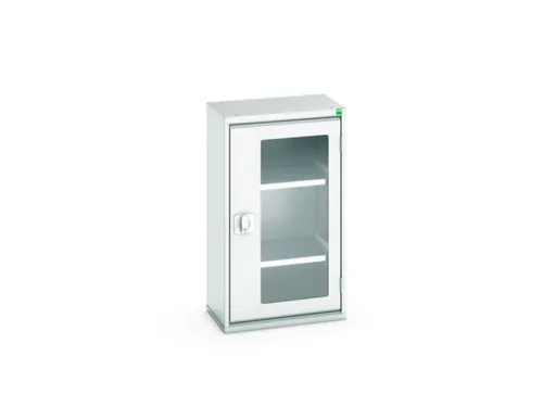 vitrinekast,HxBxD 900x525x350mm,2xStalen bodem,romp RAL7035