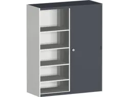 schuifdeurkast 2000x1600x650mm stalen scheidingswand Ral7035 Ral7016