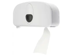 Toiletpapier Dispenser 2 Rollen Kunststof Wit