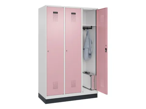 locker,HxBxD 1950x1200x500mm,3vak,vak B 400mm,cil.-slot,sokkel