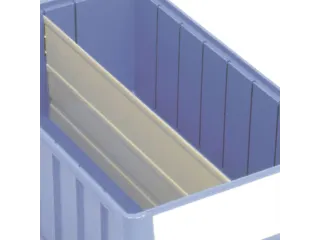 Lengteverdeler Voor Stellingbakken 80x 234x400mm Plaatstaal - 1