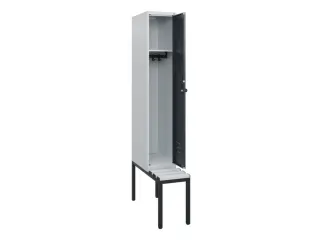 locker met bank,HxBxD 1950x300x815mm,1vak,vak B 300mm,draaigrendel - 2