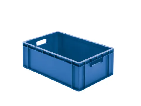 Euronorm-stapelbak 40l 210x600x400mm Wanden/bodem Gesloten Blauw