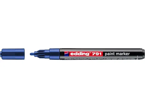 Paintmarker edding 791 alcoholbasis 1-2mm blauw