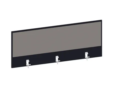 baliepaneel,v. bureau,aanbouw achter,B 1200mm,CC-zwart,BN8078-grijs