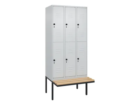 Dubbeldekse dekenkist,HxBxD 2120x900x815mm,3x2vak.,vak B 300mm