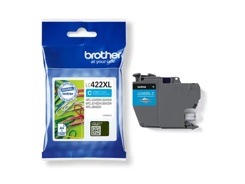 Inktcartridge Brother LC-422XLC blauw
