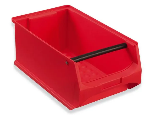 Bac À Bec Hxlxp 150X200X350Mm Pp Avec Barre Support Rouge