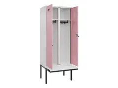 locker met bank,voor scheiding van kleding,HxBxD 2120x800x815mm,2vak