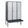 locker met bank,HxBxD 1950x1200x815mm,3vak,vak B 400mm,draaigrendel