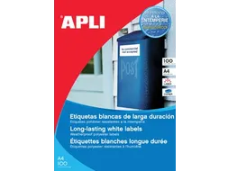 Waterbestendig Etiket Wit A4 210x297mm 100 Stuks