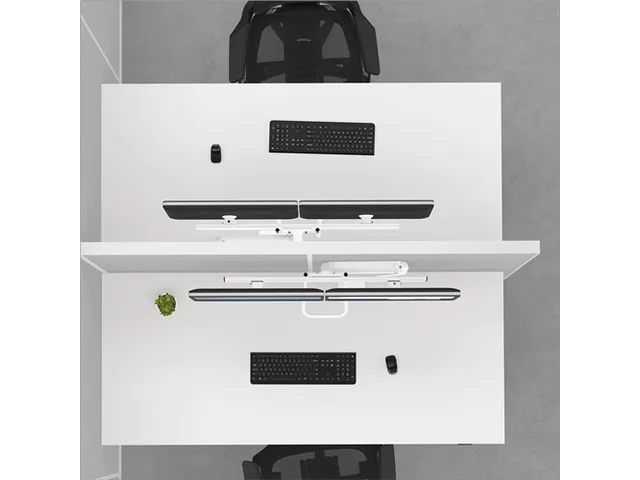 Monitorarm Fellowes Eppa voor 2 Schermen Crossbar wit