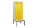locker met bank,voor scheiding van kleding,HxBxD 2120x800x815mm,2vak