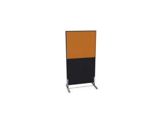 scheidingswand,HxB 1545x800mm,CC-zwart,BN3005-geel - 1