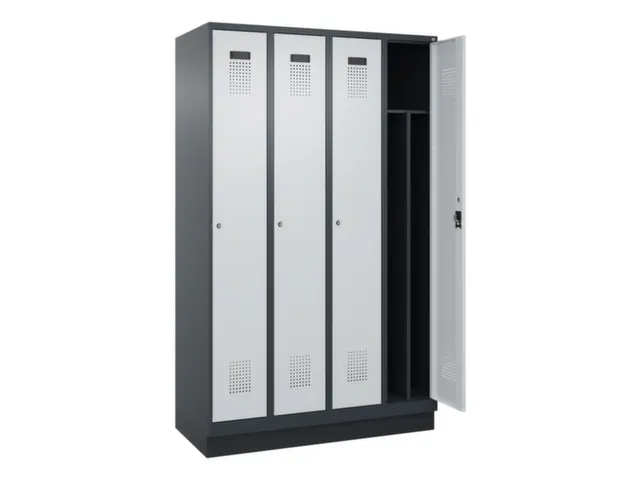 locker voor scheiding van kleding,HxBxD 1950x1200x500mm,4vak