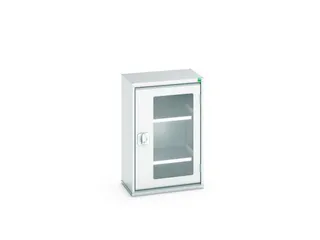 vitrinekast,HxBxD 800x525x350mm,2xStalen bodem,romp RAL7035 - 1