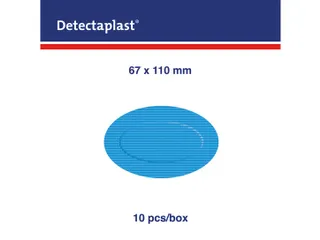 Detectaplast 9300 hydrogelpleister waterafstotend blauw 67x110mm 10 st - 4