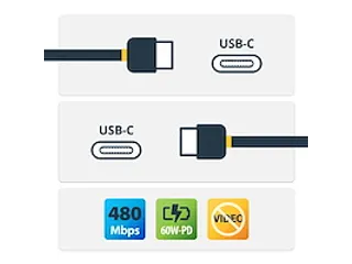 3m USB-C Laadkabel 60W PD wit - 2
