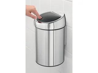 Wandafvalemmertje Touch Bin 3 Liter Rvs - 2