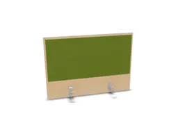 opzetpaneel,v. bureau,aanbouw achter,B 800mm,NE-esdoorn,BN7048-groen