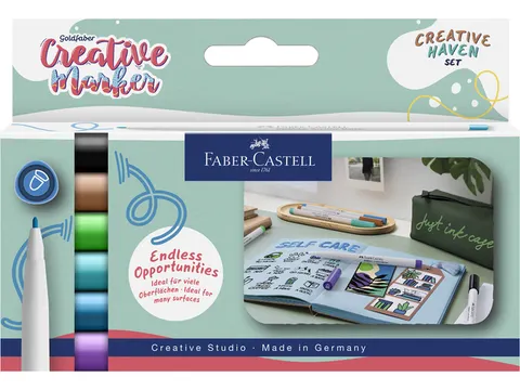 Marker creatief Faber-Castell Goldfaber 1.5 set a 6 stuks Creative Hav