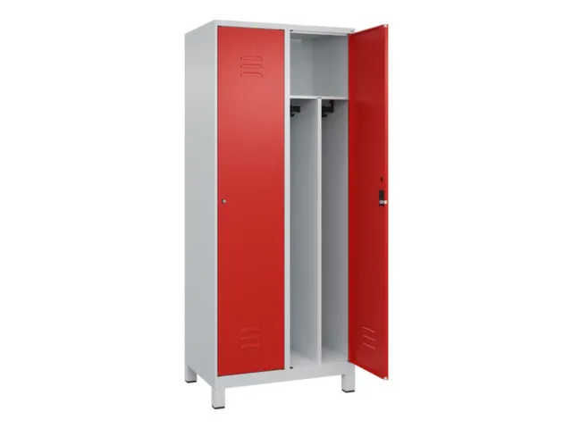 locker voor scheiding van kleding,HxBxD 1950x800x500mm,2vak