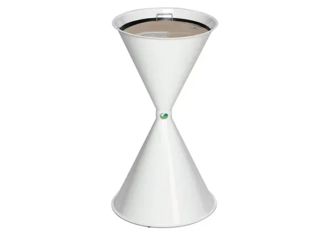 Zandasbak Staalplaat 730x400mm Ronde Trechter Verzinkt Ral9016