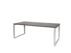 Domino Plus Bureau Hoogte Verstelbaar 2000x900mm Logan Eiken Alu