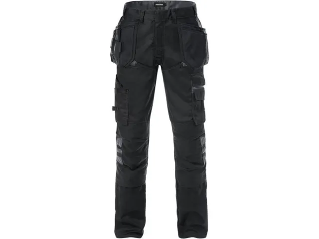 Fristads Fusion 2595 bouwbroek, zwart/grijs, maat 52, per stuk