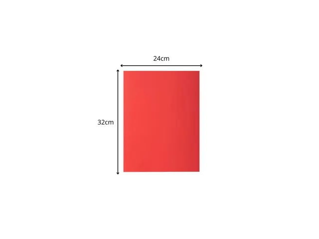 25 Dossiermappen Met Dubbel Tas Rock''s 220 Rood A