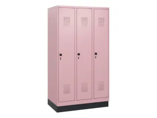 schoollocker,HxBxD 1630x900x500mm,3vak,vak B 300mm,draaigrendel,sokkel - 2