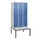 locker met bank,HxBxD 1950x900x815mm,3vak,vak B 300mm,draaigrendel