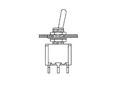 Verticale Tuimelschakelaar 3-WEG Dpdt ON-ON-ON