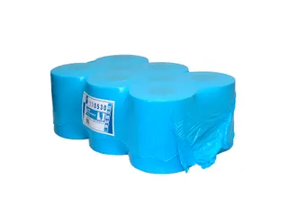 Centerfeedrol 1-laags Blauw 300 Meter Industrieel Poetspapier - 1