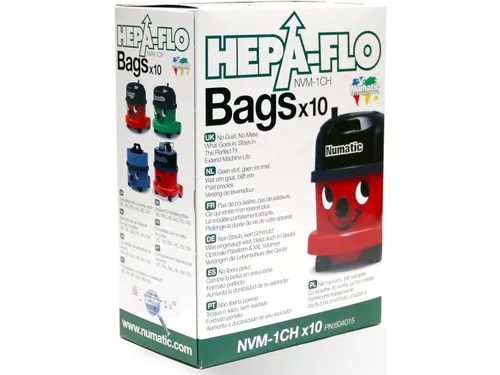 Numatic Hepa Flo Stofzuigerzak NVM-1CH microvezels 10 stuks