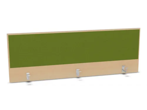 opzetpaneel,v. bureau,aanbouw achter,B 1600mm,NE-esdoorn,BN7048-groen
