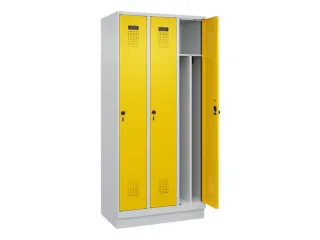 locker voor scheiding van kleding,HxBxD 1950x900x500mm,3vak - 1