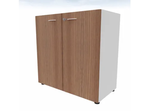 kantoorkast,HxBxD 860x860x450mm,1xhouten vloer,2ordnerhoogte,romp wit